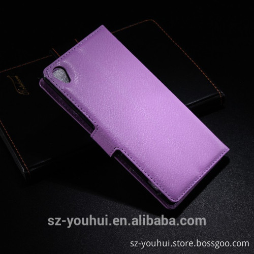 Factory direct sale for Sony Z3 back cover leather case